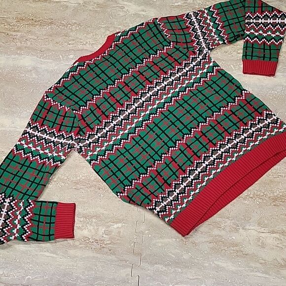 33 DEGREES MENS COTTON SWEATSHIRT WITH CAT ALSO HOLIDAY LIKE - SIZE L - Picture 5 of 6